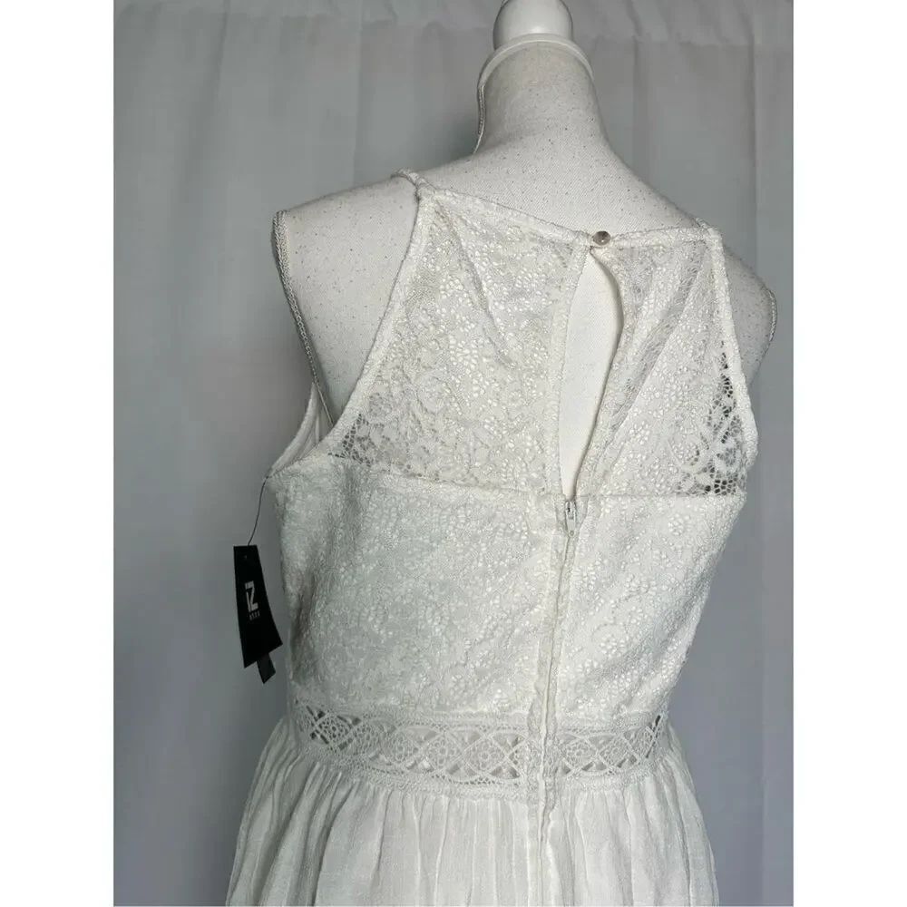 IZ Byer White Lace High Low Dress - Picture 11 of 12
